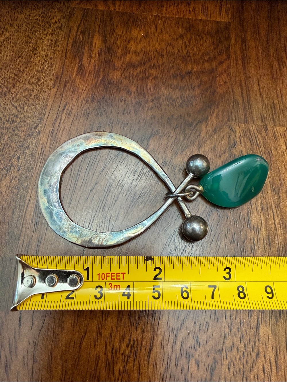 Vintage Anna Greta Eker Sterling Scandanavian Jester Bracelet, ring, pendant - Picture 14 of 14